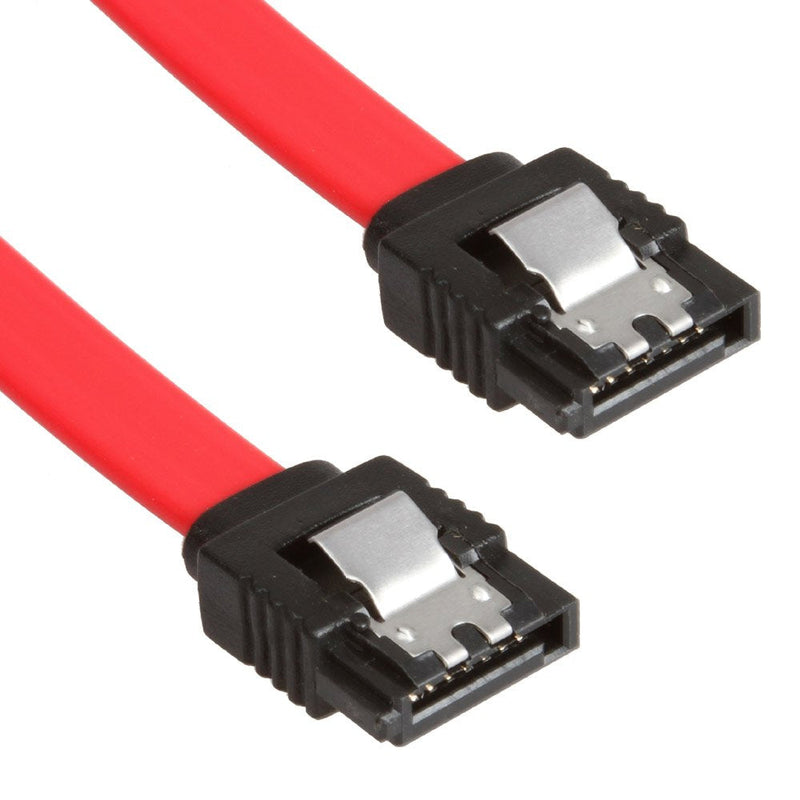  [AUSTRALIA] - LINESO 6 Pack Straight SATA III Cable 6.0 Gbps 18 Inches (red)