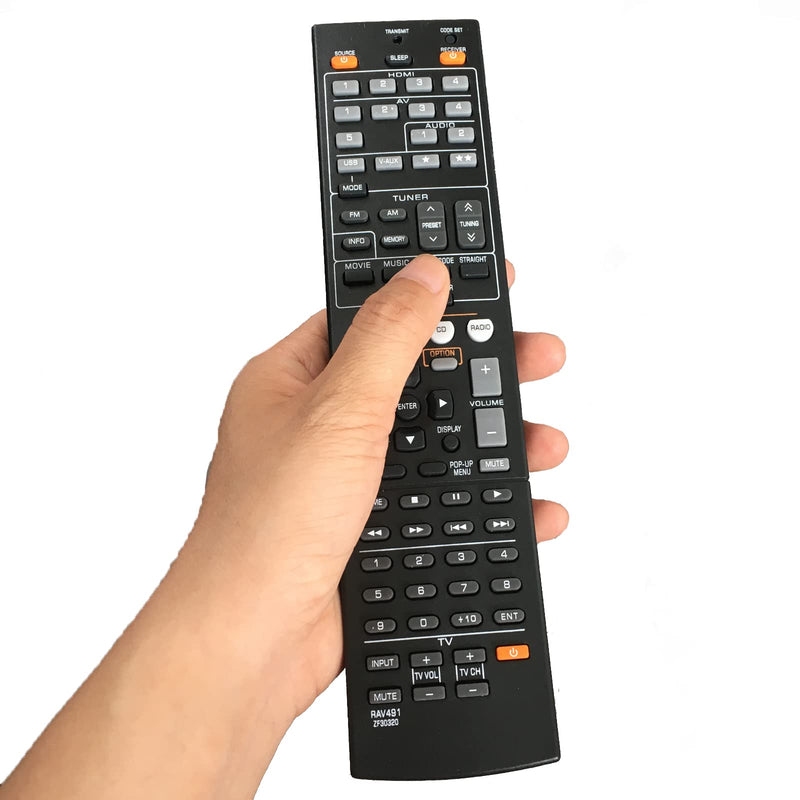  [AUSTRALIA] - Universal Replacement Remote Control Fit for Yamaha AV Receiver HTR-3063 HTR-4064 HTR-4064BL HTR-6063 HTR-3063BL RX-V471 RX-V573 RX-V573BL RXV573 RXV573BL RXV473 RX-V473