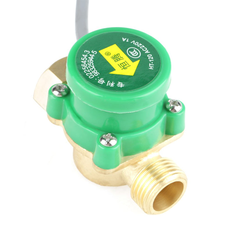  [AUSTRALIA] - HT-120 AC220V 1A Thread Water Pump Switch Flow Sensor for Shower Water Heater (G1/2"-1/2")