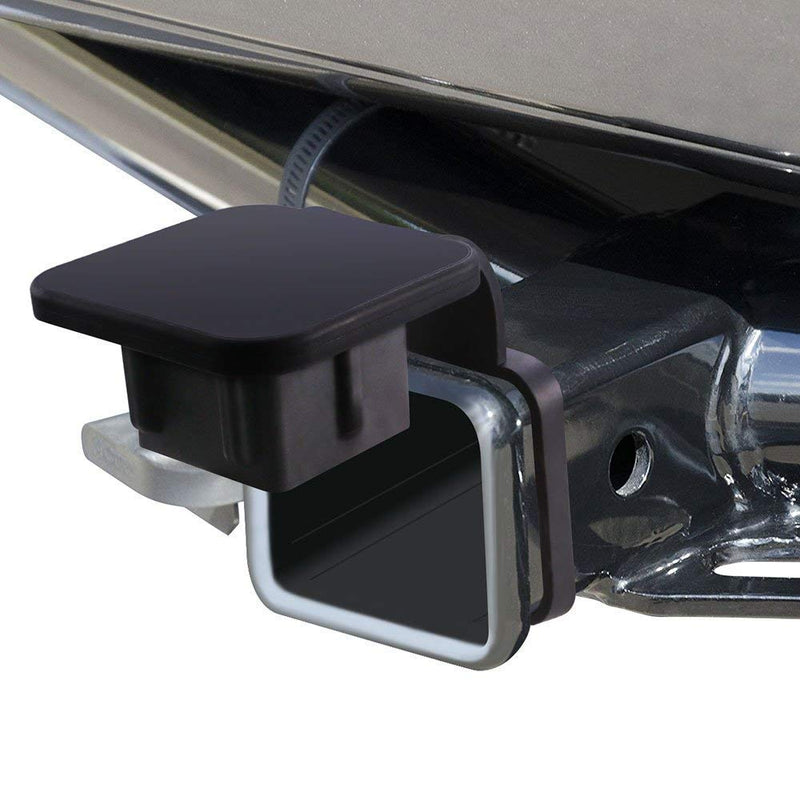  [AUSTRALIA] - Dorhea Trailer Hitch Tube Cover 2'' Rubber Hitch Tube Cover Plug Cap Insert 2 inch Receivers Class 3 4 5 for Dodge Ram Porsche Benz Toyota Ford Jeep Chevrolet Nissan ATV UTV Polaris - Black