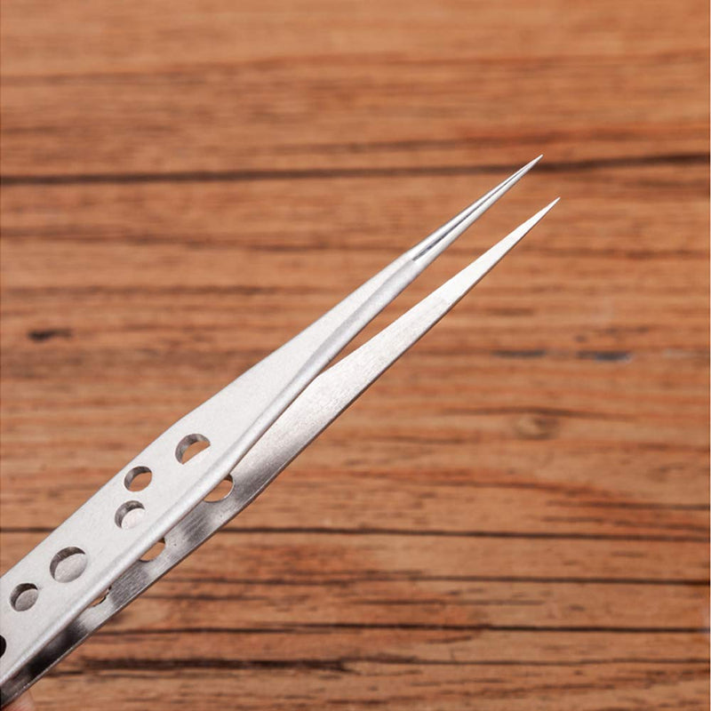  [AUSTRALIA] - Wolfride Stainless Steel Tweezers Precision Tweezer Tool Set for Electronics Repair, Crafting (5 Pcs)