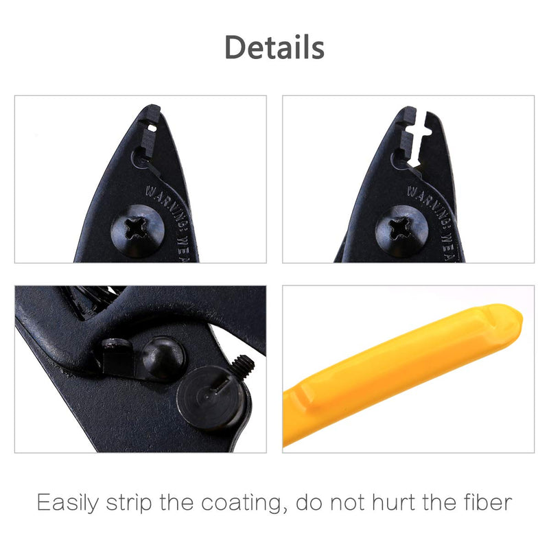  [AUSTRALIA] - Optical Fiber Tool Kit Cold Connection tool Optical Fiber Stripping Cleaver for SUMITOMO with 36000 Cleaves and Fiber Optic Drop Cable Fiber Stripper CFS-2 Double Port Hole