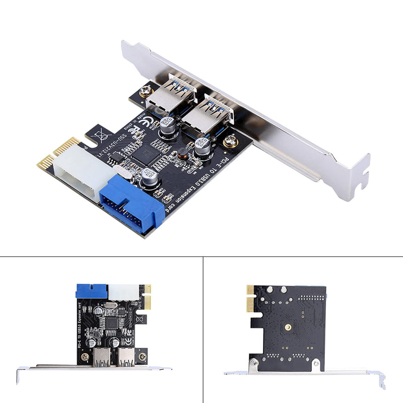  [AUSTRALIA] - Zerone PCI-E to USB 3.0 2 Port Express Card, with 1 USB 3.0 20-pin Connector