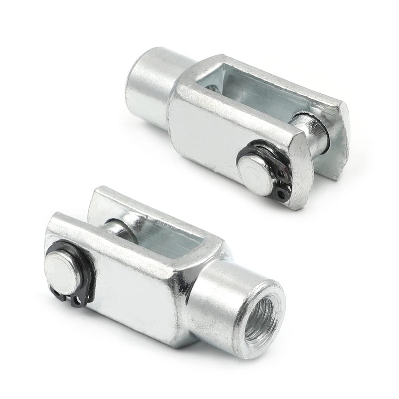  [AUSTRALIA] - Othmro 2pcs Air Cylinder Rod Clevis End 40mm Length M8x1.25 Female Thread Y Connector