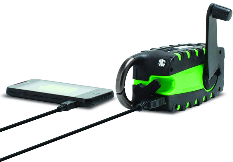  [AUSTRALIA] - Eton Scorpion II Rugged Multipowered Portable Emergency Weather Radio & Flashlight Green