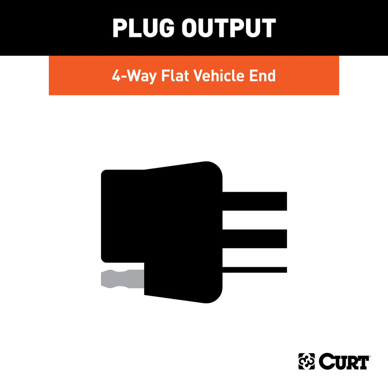  [AUSTRALIA] - CURT 56027 Vehicle-Side Custom 4-Pin Trailer Wiring Harness for Select Buick Enclave, Chevrolet Malibu, Traverse