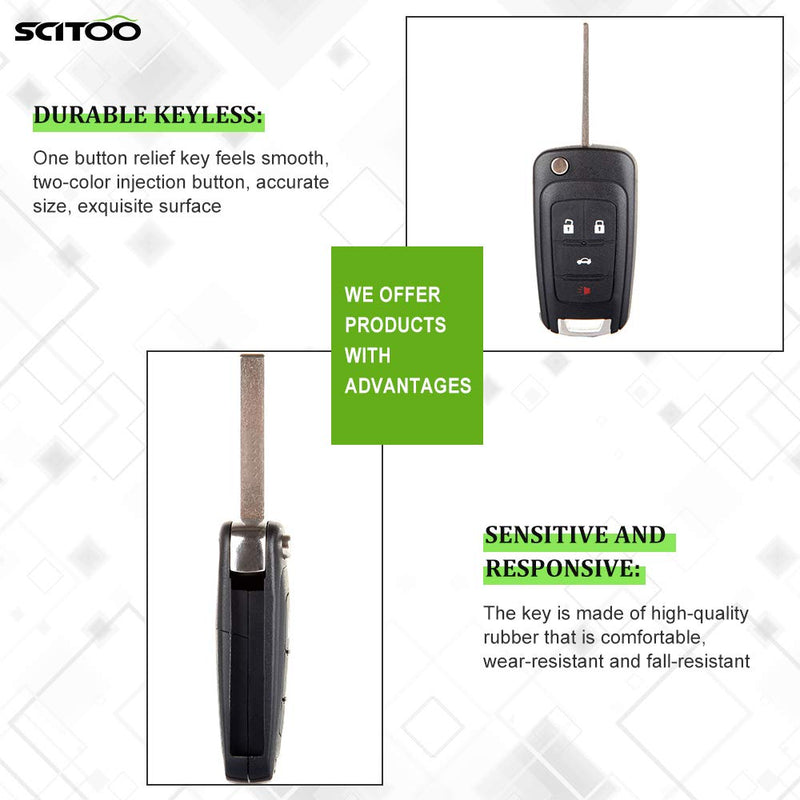  [AUSTRALIA] - SCITOO Replacement for Keyless Entry Remote Key Fob Chevy Camaro Cruze Equinox Malibu OHT01060512