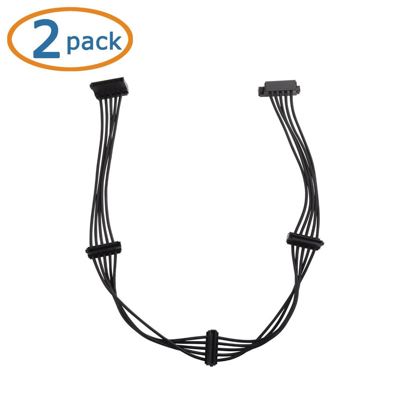 Cable Matters 2-Pack 15 Pin SATA to 4 SATA Power Splitter Cable - 18 Inches - LeoForward Australia
