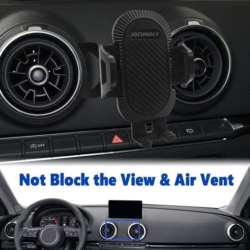  [AUSTRALIA] - JOCUNDLY Car Phone Mount for 2014-2020 Audi A3 S3 RS3 8V [Thick Case Friendly] Mobile Phone Holder Cell Navigation Bracket Air Vent Auto Accessories Cradles, All Phones (Metal Base) Metal base