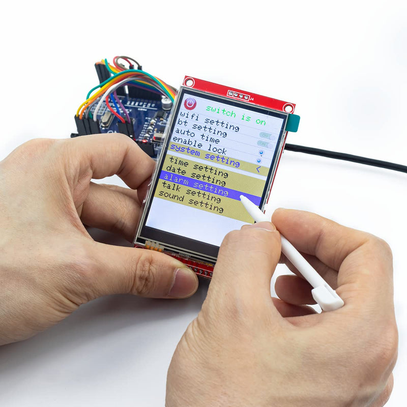  [AUSTRALIA] - Hosyond 3.2 Inches TFT LCD Touch Display Screen Panel 320x240 SPI Serial ILI9341 with Touch Pen Compatible with Arduino R3/Mega Development Board