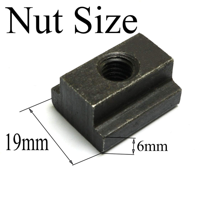  [AUSTRALIA] - 8 Pack M8 T-Slot Nuts Clamping Table Slot Milling T Sliding Nut Block Slot Machine Tool Black