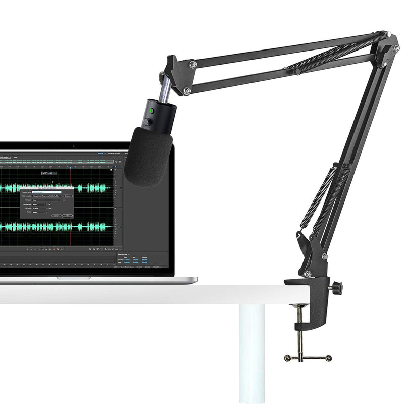  [AUSTRALIA] - Razer Seiren X Boom Arm with Pop Filter - Mic Stand with Furry Windscreen Muff for Razer Seiren X Streaming Microphone by YOUSHARES