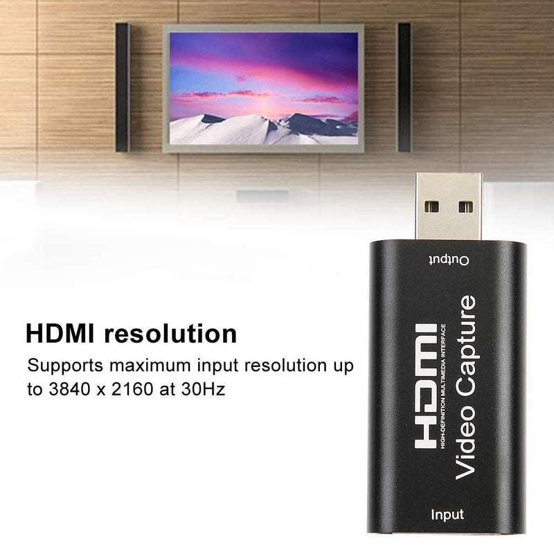 [AUSTRALIA] - YYOYY Video Capture Card, USB 2.0 HD Video Capture Device, Portable Video Converter Acquisition Card, Computer Supplies for WindowsAndroidOS X