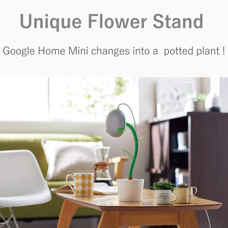  [AUSTRALIA] - ELECOM Flower Stand Speaker Mount Holder/Compatible with Google Home Mini and Nest Mini/Protective Case AIS-GHMFLOWER Compatible with Google Home Mini / Nest Mini