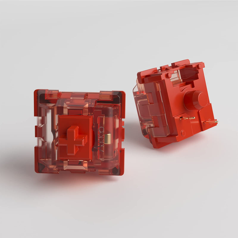  [AUSTRALIA] - Akko CS Switches, 3 Pin 53gf Linear Switch Compatible for MX Mechanical Keyboard (45 pcs, Radiant Red)