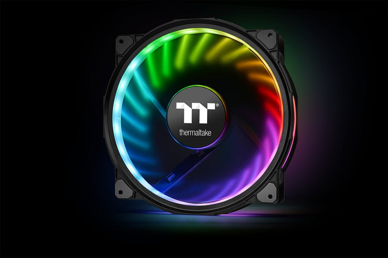  [AUSTRALIA] - Thermaltake Riing Plus 20 RGB TT Premium Edition w/Controller 200mm Software Enabled Circular 12 Addressable LEDs Sets (24 Addressable LEDs) 11 Blades RGB Riing Case/Radiator Fan CL-F069-PL20SW-A 1 Pack
