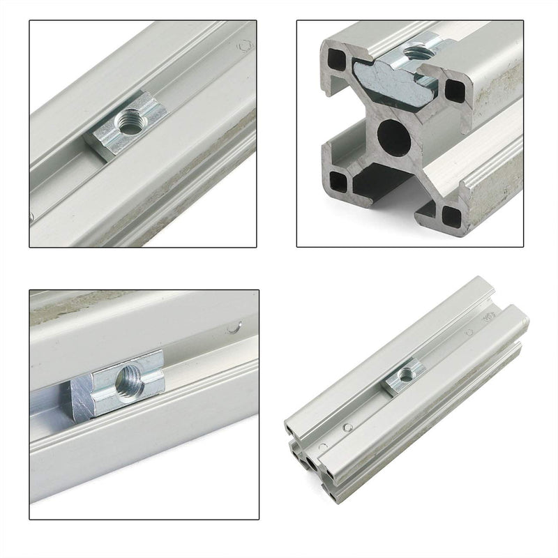  [AUSTRALIA] - PZRT 24pcs 20 Series 2020 Series M6 T-Nut Sliding Nut T-Slot Nut for 6mm Aluminum Extrusion Profile 2020 Series Slot Groove 24 2020series M6
