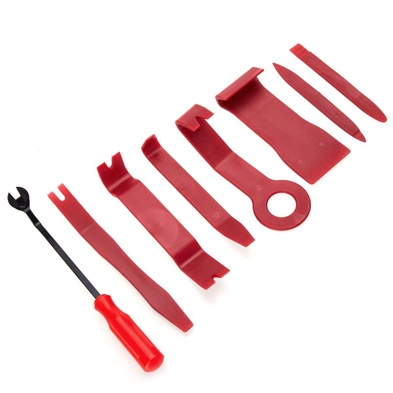  [AUSTRALIA] - JOJOY LUX Pack of 8 Auto Trim Removal Tool Set for Car Audio Dash Door Panel Window Molding Fastener Remover Tool Kit