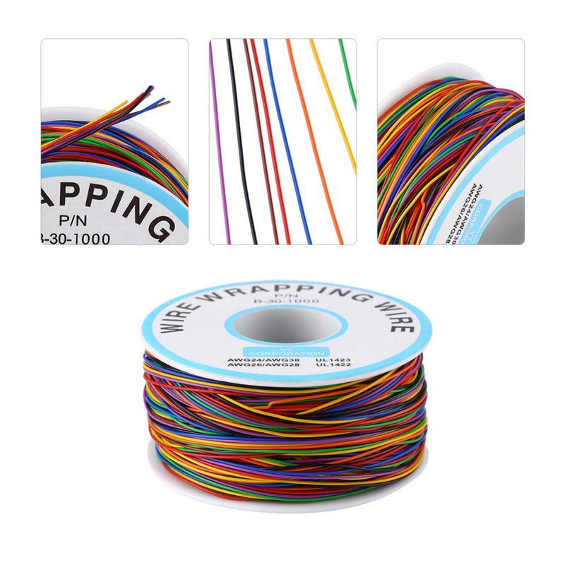 [AUSTRALIA] - beihuazi® 250M Wire Wrapping Wire Bell Wire Cable Insulation Test 30AWG Tinned Copper Solid Cable