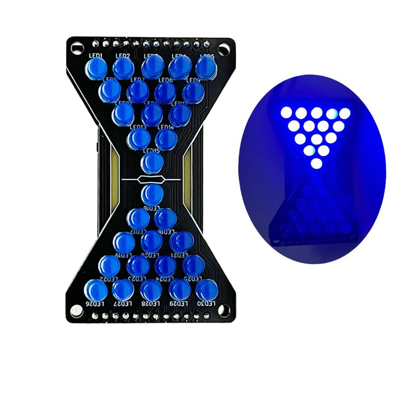  [AUSTRALIA] - Treedix Electronic Hourglass LED DIY Kits Welding Practice Board Blue Ray Assembly Soldering Exercise Fun Project