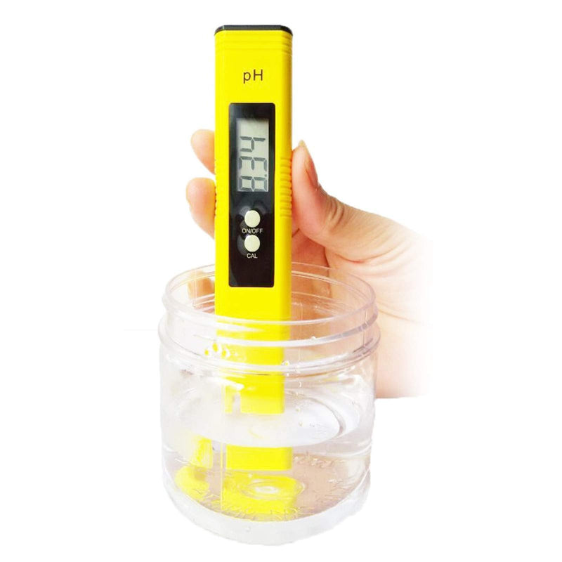 Risantec Digital PH Meter Tester Best For Water Aquarium Pool Hot Tub Hydroponics Wine - Push Button Calibration Resolution .01 / High Accuracy +/- .05 - Large LCD Display - LeoForward Australia