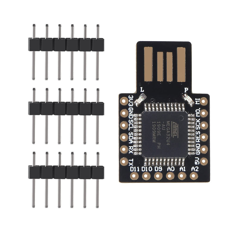  [AUSTRALIA] - AITRIP 2PCS for Beetle Virtual Keyboard USB Pro Micro Atmega32U4-AU Module Mini Development Expansion Board for Arduino Leonardo R3 DC 5V I2C