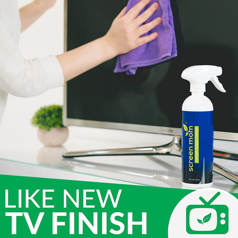  [AUSTRALIA] - Screen Cleaner Kit - Best for LED & LCD TV, Computer Monitor, Laptop, and iPad Screens – Contains Over 1,572 Sprays in each Large 16 ounce Bottle – includes Premium Microfiber Cloth