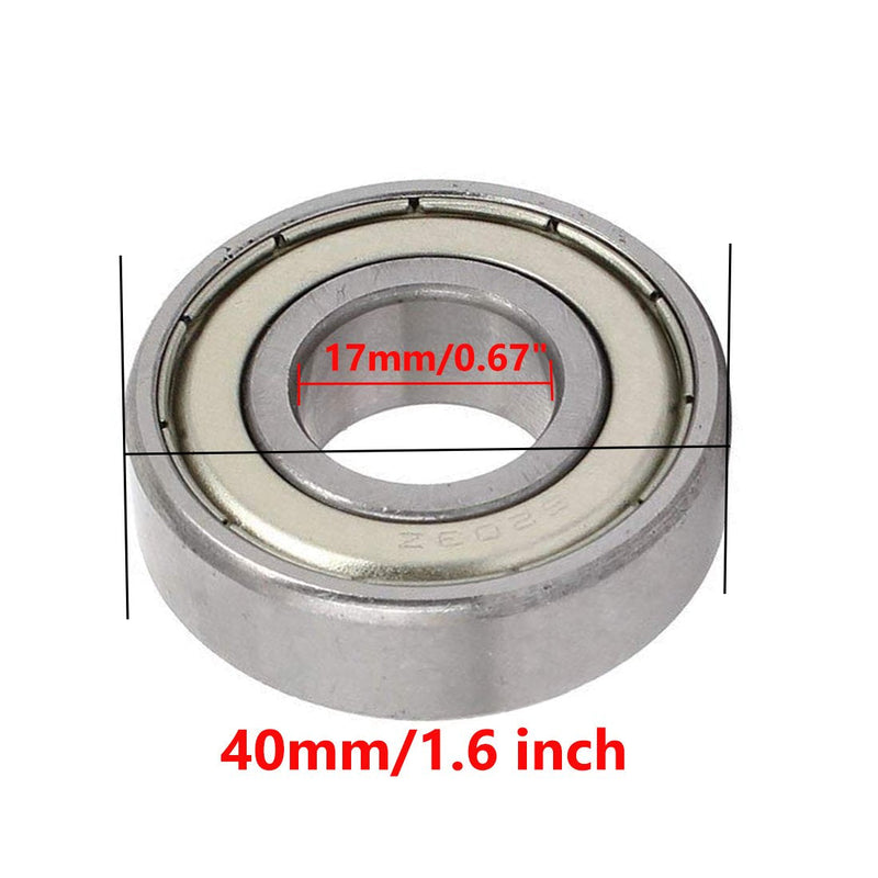  [AUSTRALIA] - Rannb 6203Z Double Shielded Ball Bearing Deep Groove Ball Bearing 17 x 40 x 12mm - 3pcs