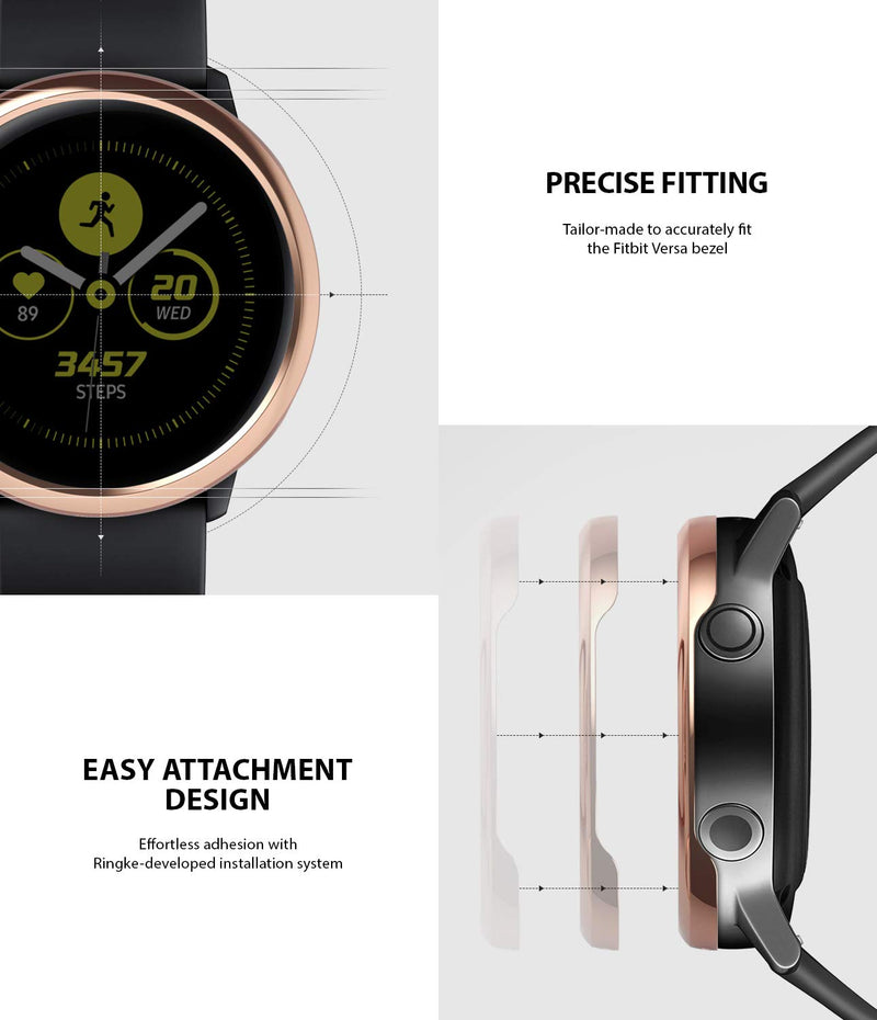 Ringke Bezel Styling Cover for Galaxy Watch Active (2019) Bezel Ring Case Adhesive Accessory - Glossy Rose Gold (GW-A-02) Glossy Rose Gold (GW-A-02) - LeoForward Australia