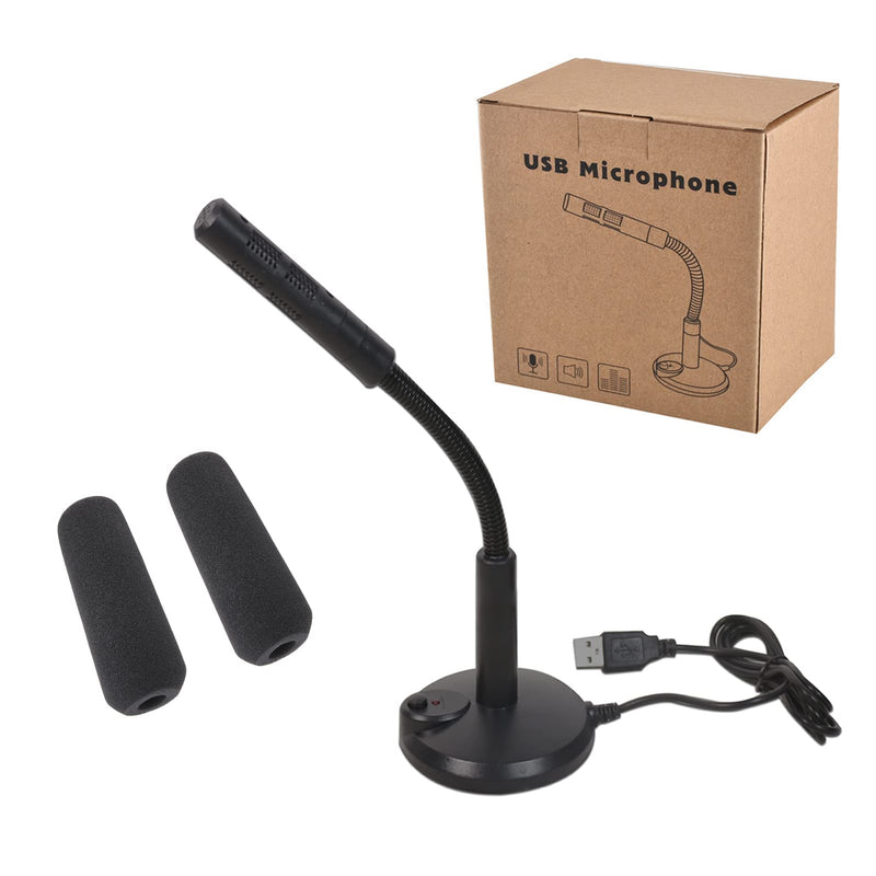  [AUSTRALIA] - USB Desktop Microphone,Plug and Play Computer PC Laptop Microphone with Mute Button and LED Indicator for Streaming,Podcasting,Vocal Recording,Gaming,Skype,YouTube Mic for Laptop Mac or Window Black.