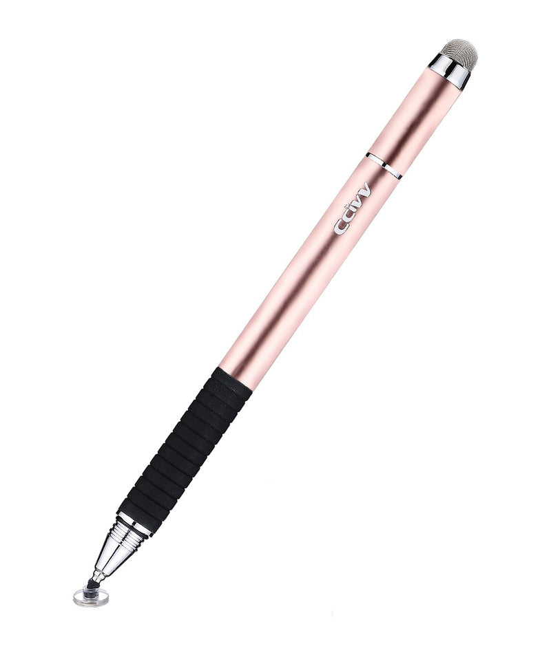 CCIVV Stylus Pen 2 in 1 Fine Point & Mesh Tip for Touch Screen, Compatible for Tablet and Cellphone (1Pc, Rose Gold) 1Pc - LeoForward Australia