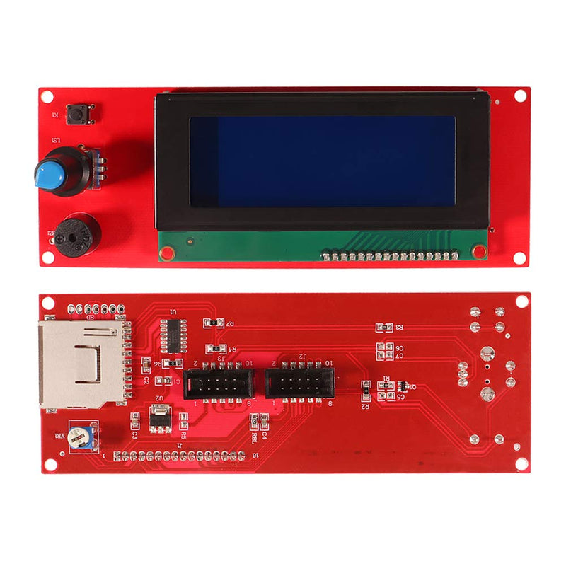  [AUSTRALIA] - MELIFE 2004 LCD Graphic Smart Display Controller Board with Adapter with Cable for 3D Printer RAMPS 1.4 RepRap Arduino Mega Arduino RepRap Pololu Shield