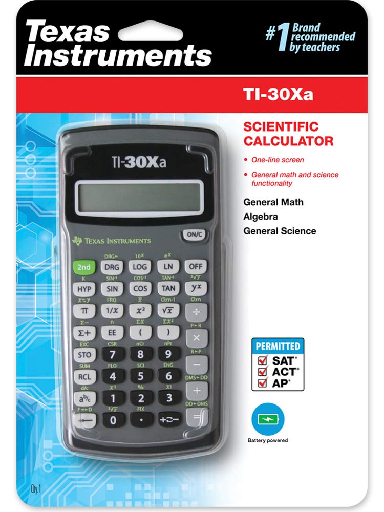  [AUSTRALIA] - Texas Instruments TI-30Xa Scientific Calculator Gray