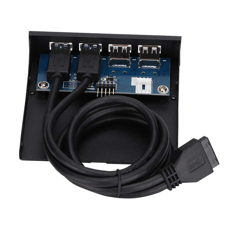  [AUSTRALIA] - Front Panel USB Hubs, 2 Port USB3.0 + 2 Port USB2.0 HUB Expansion Board, USB Ports Front Panel for Computer Case with 3.5inch Floppy Drive