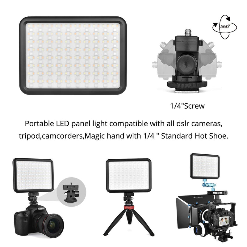  [AUSTRALIA] - RGB Video Light Panel, Portable LED Camera Light for YouTube TikTok Vlog, Rechargeable Video Light with Charger, 360° Full Color 12 Light Effects, CRI 97 + Dimmable 2500K-8500K (Battery Not Included) RGB240