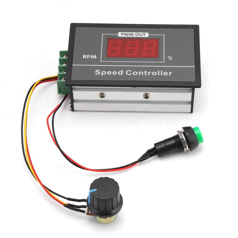  [AUSTRALIA] - Motor Speed Controller with Start Stop Switch DC 6-60V 12V 24V 36V 48V 30A PWM DC Stepless Controller (PWM) Speed Adjustable