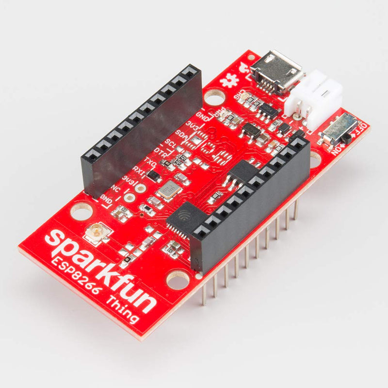  [AUSTRALIA] - SparkFun ESP8266 Thing Starter Kit for Internet of Things WiFi Development Includes headers jumper wires breadboard Serial breakout Mico-B USB Cable and LEDs Use to Start a Project or Learn IoT