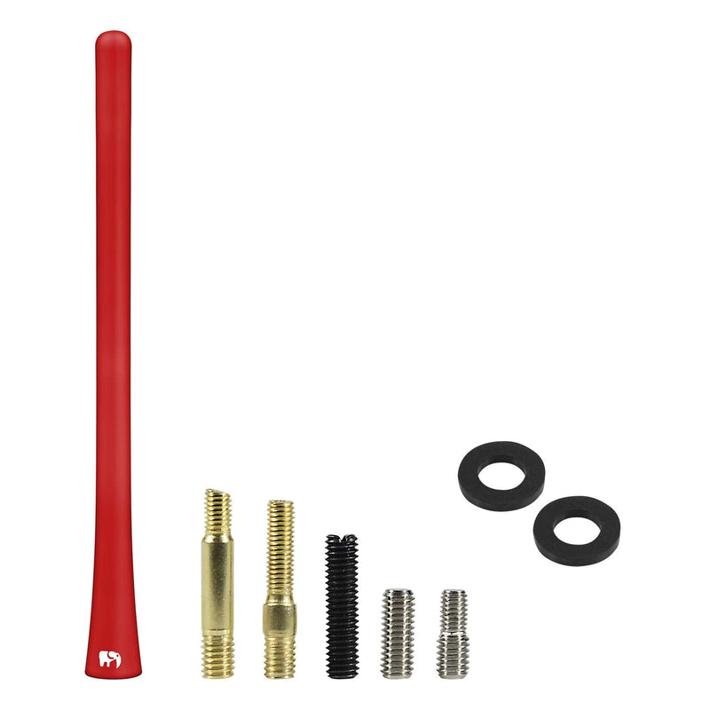  [AUSTRALIA] - ONE250 7" inch Flexible Antenna, Compatible with Ford F-Series (F-150 F-250 F-350 Super Duty Ford Raptor Ranger Trucks 1997-2023) - Designed for Optimized FM/AM Reception (Red) Red