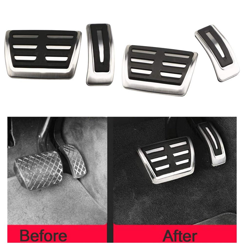  [AUSTRALIA] - LIUYE Gas Brake Pedal Cover Fit for Audi A4 A5 A6 A7 A8 Q5 Q7 (Automatic Transmission)