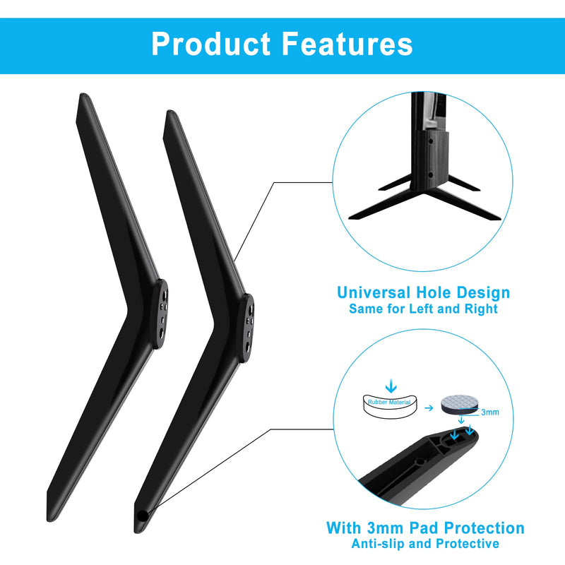  [AUSTRALIA] - TV Stand Base TV Legs Compatible with TCL 32 40 43 49 50 55 75 Inch 4K UHD HDR Roku Smart TV, TV Stand Legs for TCL TV Model 32S330, 40S303, 43S423, 49S403, 50S425, 55S421, 65S425, 75S435
