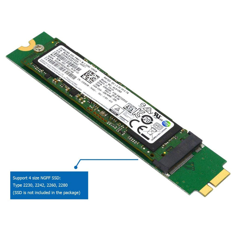 GODSHARK M.2 NGFF SSD to A1369 A1370 Adapter for 2010 2011 MacBook Air HDD Replacement, Converter Card Support 2230 2242 2260 2280 Solid State Drive - LeoForward Australia