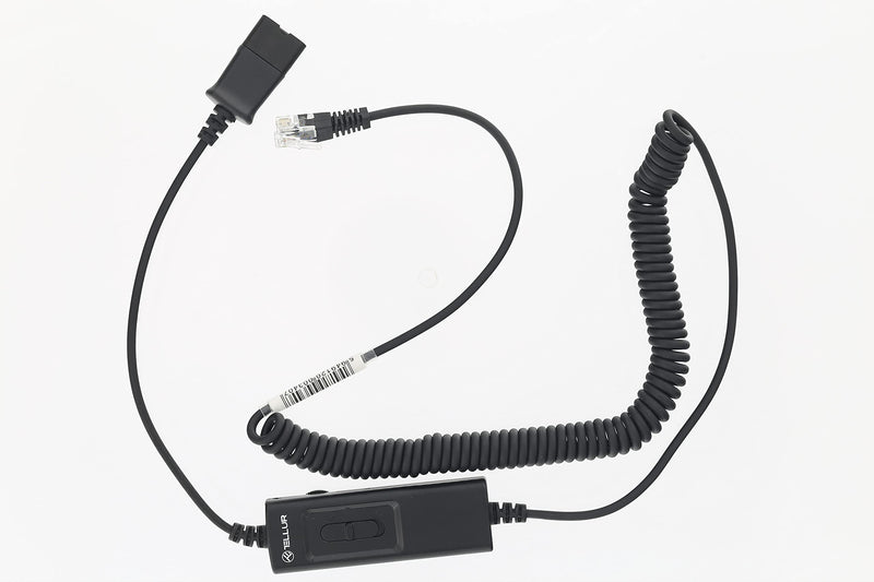  [AUSTRALIA] - Wired Headset for Computer TELLUR Voice Series 510N/520N and Accessories (QD to RJ11 Adapter Cable) QD to RJ11 Adapter Cable