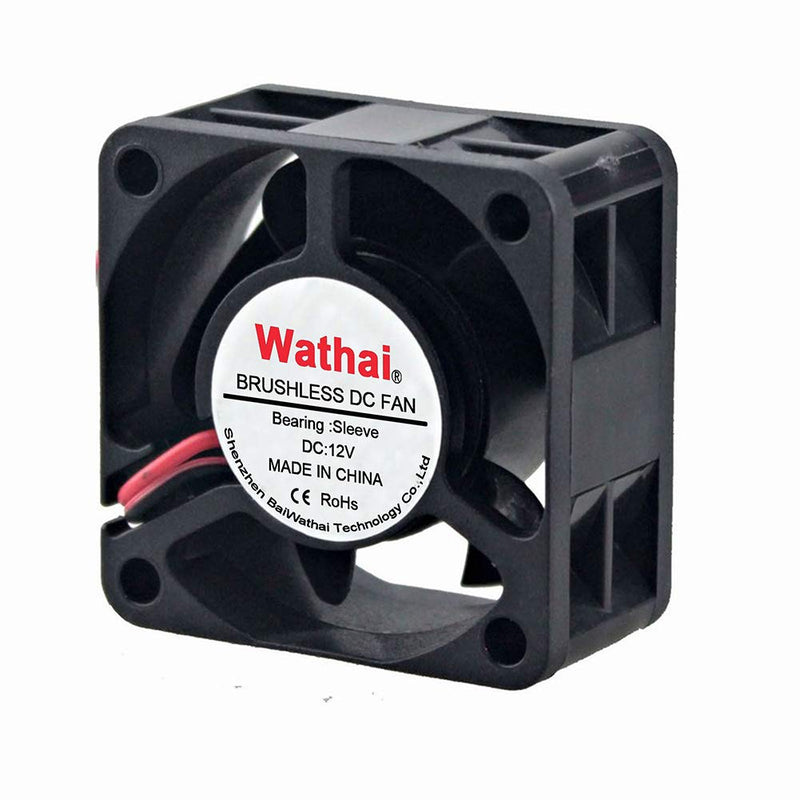  [AUSTRALIA] - Wathai 40x40x20mm 40mm 12V 2Pin DC Burshless Cooling Fan 12V Sleeve