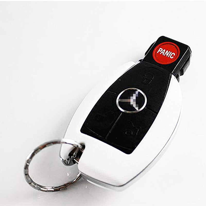  [AUSTRALIA] - Xotic Tech Keyless Smart Key Fob Cover Shell Cap for Mercedes-Benz C E S M CLS CLK G Class(Glossy White) Glossy White