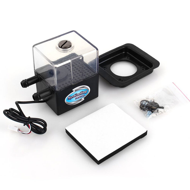  [AUSTRALIA] - Walfront SC-300T DC 12V Ultra-Quiet Water Cooling Pump Tank 4W Reservoir max.300L/h Small 3P Connector for PC CPU Liquid Cooling System