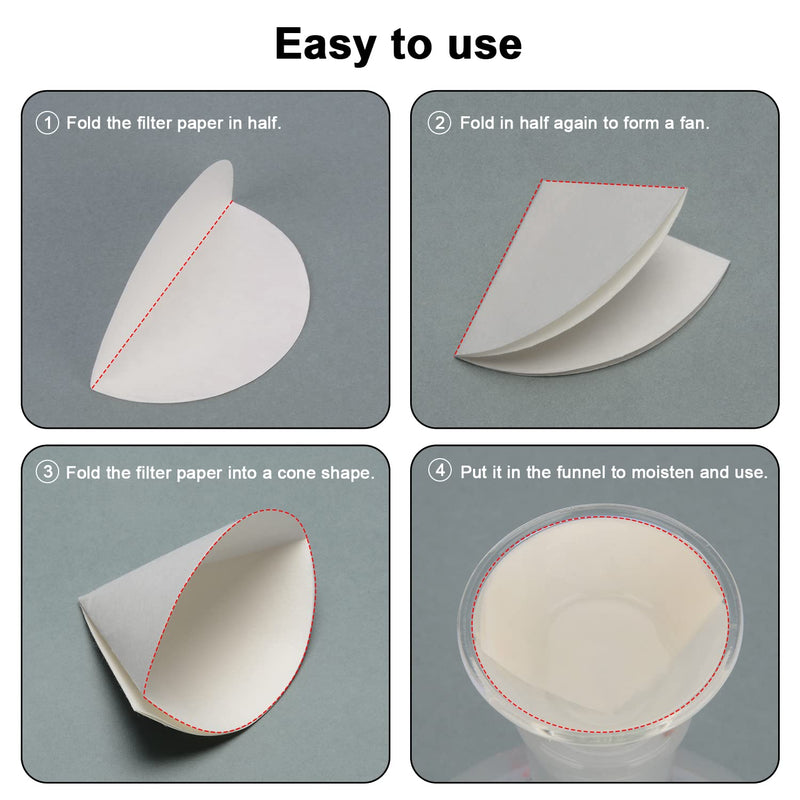 [AUSTRALIA] - stonylab Qualitative Filter Paper, 46 mm Diameter Fast Speed Cellulose Filter Paper Circles, 25 Microns Particle Retention, 100 Packs