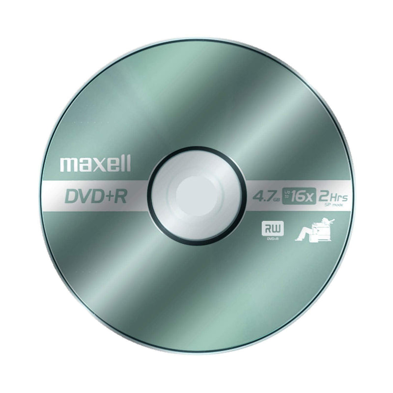  [AUSTRALIA] - Maxell 639008 4.7Gb DVD+R Spindle & 638006 DVD-R 4.7 Gb Spindle with 2 Hour Recording Time and Superior Recording Layer Technology with 100 Year Archival Life 15-pack Spindle + Gb Spindle