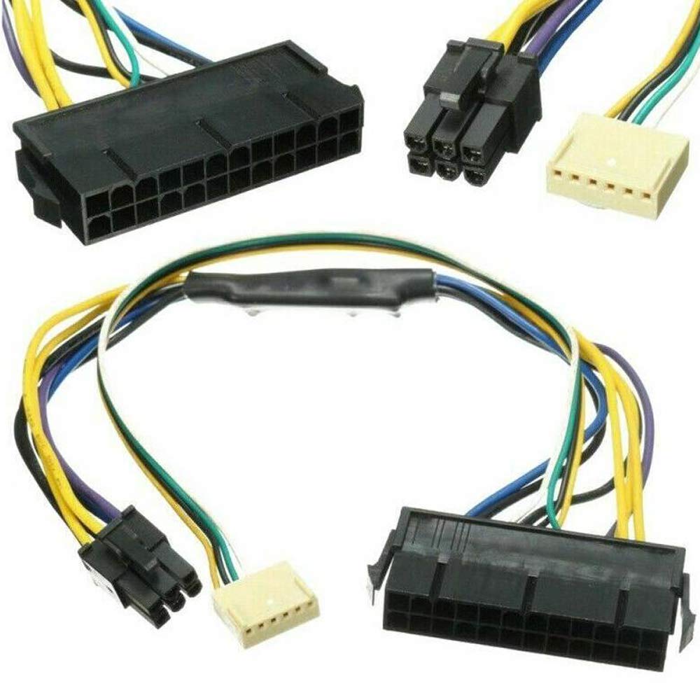  [AUSTRALIA] - GinTai 12" ATX Main 24-Pin to 6-Pin PSU Power Adapter Cable 18AWG Replacement for HP Z240/for HP EliteDesk 800