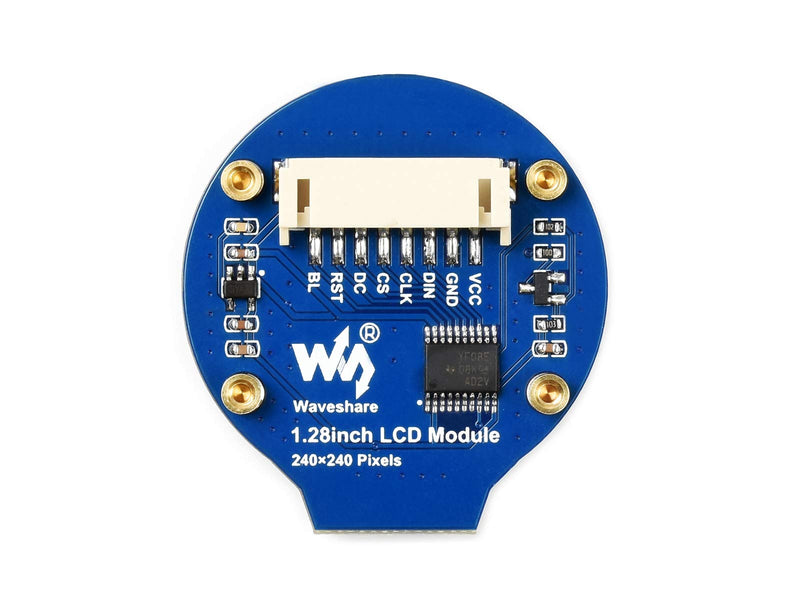  [AUSTRALIA] - Waveshare 1.28inch Round LCD Display Module 65K RGB Colors 240×240 Resolution with SPI Interface Embedded GC9A01 Driver