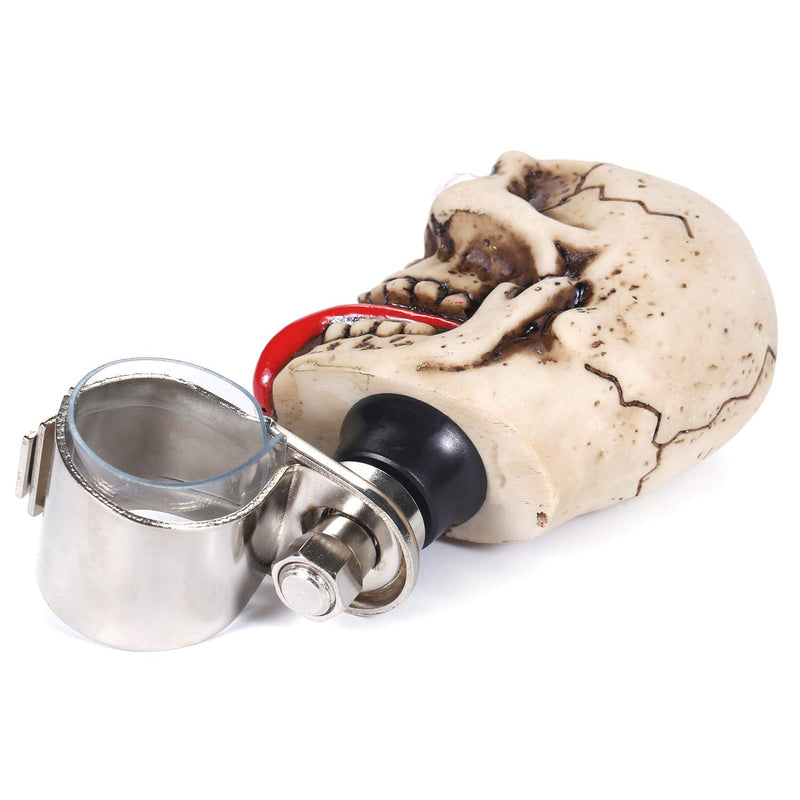  [AUSTRALIA] - Bashineng Suicide Spinner Big Tongue Skull Style Power Handle Control Steering Wheel Knob Fit Most Car (Beige)